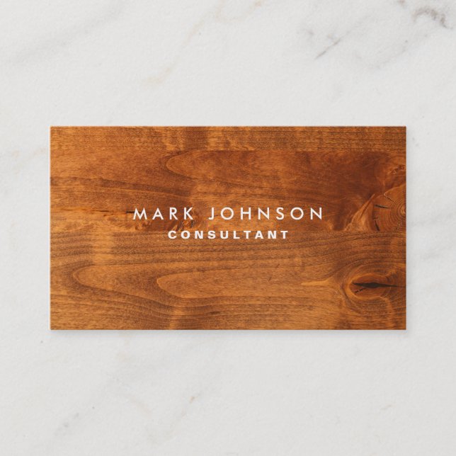 Professional Elegant Modern Wood Cards (Front)