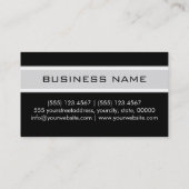 Professional Elegant Monogram Business Card (Back)