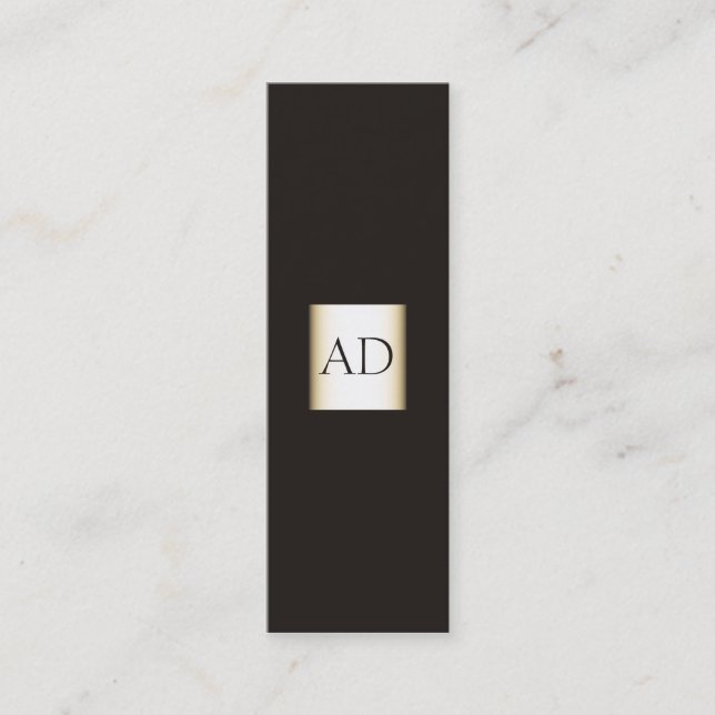 Professional Elegant Monogram Business Card (Front)