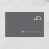 Professional Elegant Monogram Design Modern Luxury Business Card (Front)