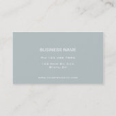 Professional Elegant Monogram Makeup Artist Green Business Card (Back)
