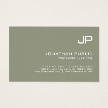 Professional Elegant Monogrammed Design Modern Business Card Professional Elegant Monogrammed Design Modern Business Card