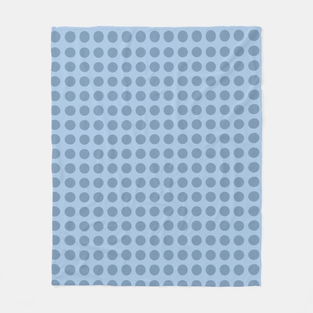 Professional elegant pastel blue solid color fleece blanket (Front)