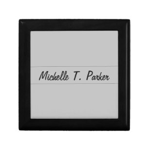 Professional elegant plain minimalist calligraphy gift box