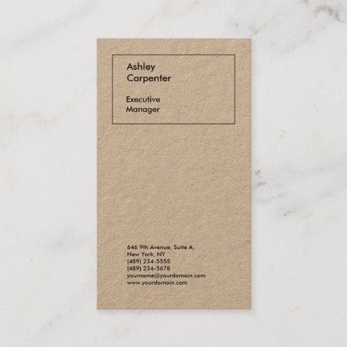 Professional elegant plain minimalist modern business card