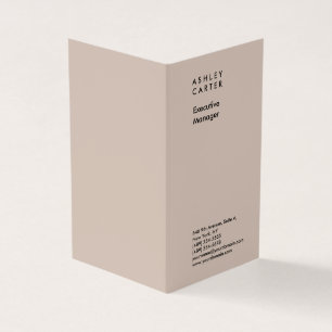 Professional elegant plain minimalist modern business card