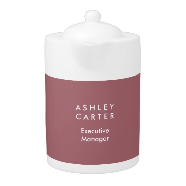 Professional elegant plain minimalist modern teapot (Front)