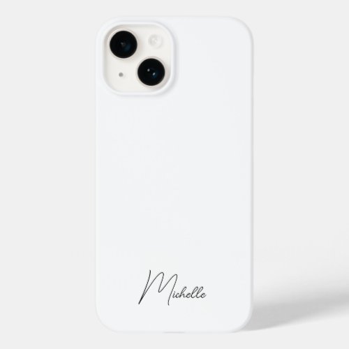 Professional Elegant Plain Minimalist Script Case_Mate iPhone 14 Case