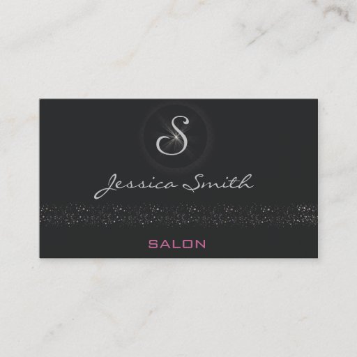 Customizable Professional elegant plain monogram business cards