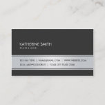 Professional Elegant Plain Simple Black And Silver Business Card at Zazzle