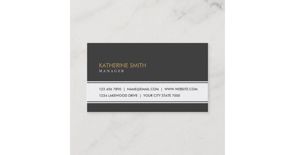 Professional Elegant Plain Simple Black And White Business