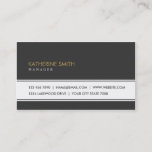 Professional Elegant Plain Simple Black And White Business Card at Zazzle