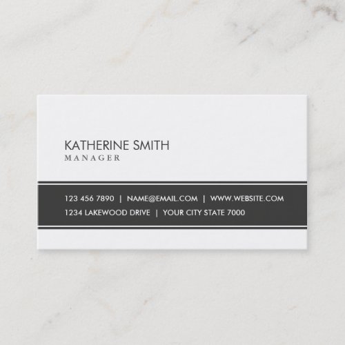 Professional Elegant Plain Simple Makeup Artist Business Card