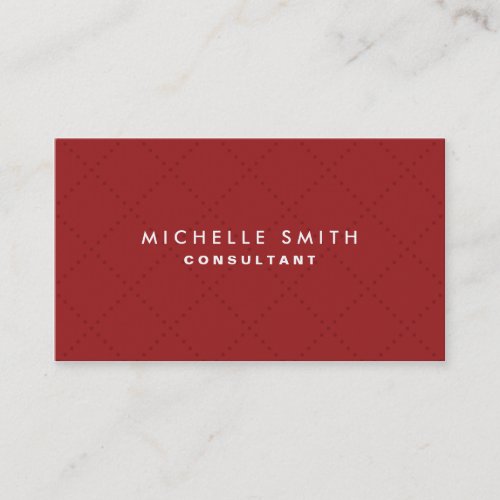 Professional Elegant Red Plain Makeup Artist Business Card Template
