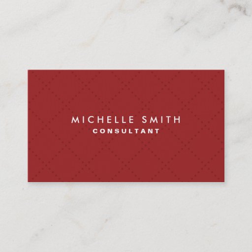 Customizable Professional Elegant Red Plain Makeup Artist Business Card Template