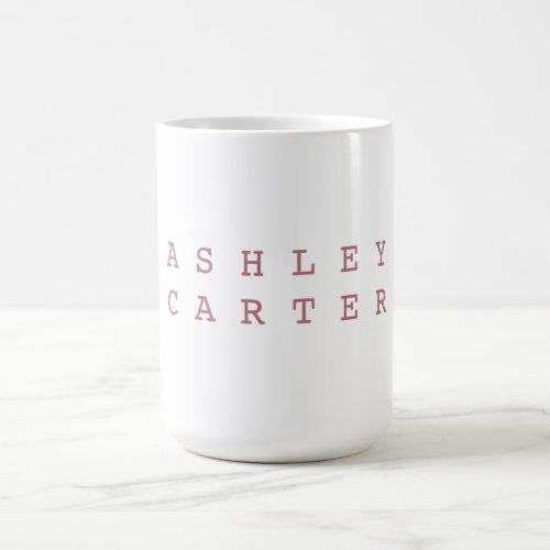 Professional elegant rose gold color white plain coffee mug