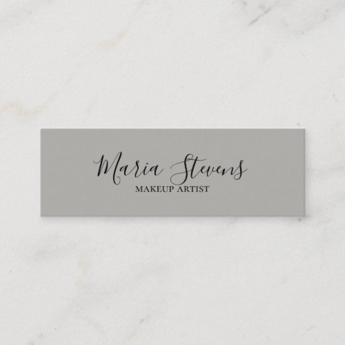 Professional Elegant Silver Mini Business Card