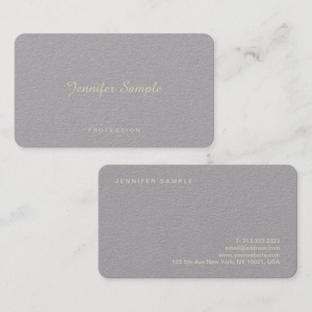 Professional Elegant Simple Creative Luxury Business Card (Front/Back)