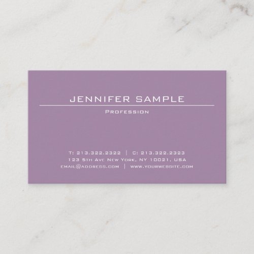 Professional Elegant Simple Design Modern Luxury Business Card