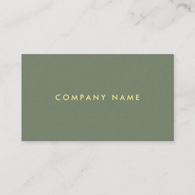 Professional Elegant Simple Design Template Luxury Business Card (Front)