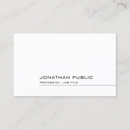 Professional Elegant Simple Design Template Modern Business Card