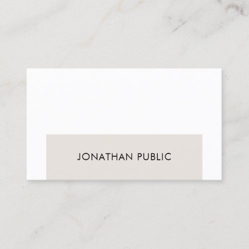 Professional Elegant Simple Graphic Design Plain Business Card