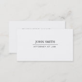 Professional Elegant Simple Lawyer business card (Front/Back)