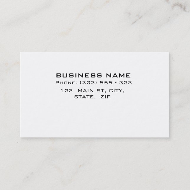 Professional Elegant Simple Lawyer business card (Back)