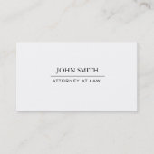 Professional Elegant Simple Lawyer business card (Front)