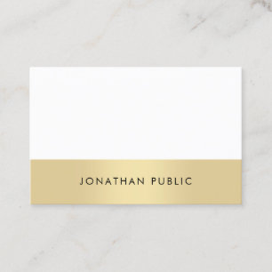 Professional Elegant Simple Modern Plain Trendy Business Card