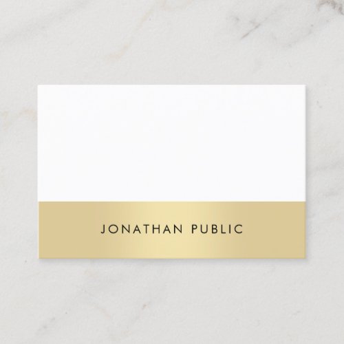 Professional Elegant Simple Modern Plain Trendy Business Card