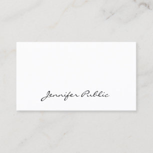 Professional Elegant Simple Modern Pretty Plain Business Card