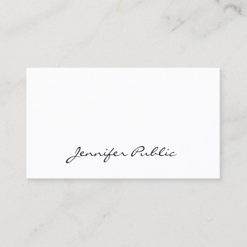 Professional Elegant Simple Modern Pretty Plain Business Card