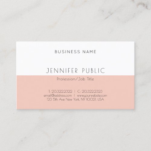 Professional Elegant Simple Modern Template Business Card