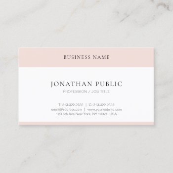 Professional Elegant Simple Modern Template Trendy Business Card by art_grande at Zazzle