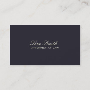 Professional Elegant Simple Plain Attorney Groupon Business Card
