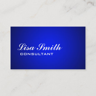 Professional Elegant Simple Plain Blue Gradient Business Card