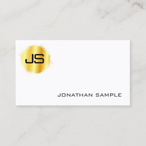 Professional Elegant Simple Template Gold Modern Business Card