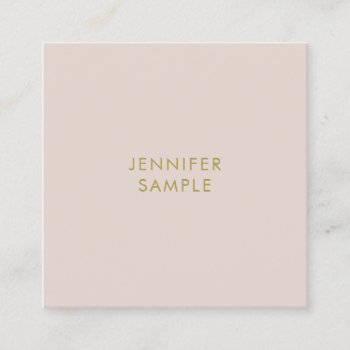 Professional Elegant Simple Template Modern Luxury Square Business Card by art_grande at Zazzle