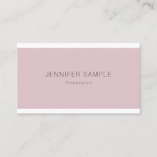 Professional Elegant Sleek Design Modern Plain Business Card