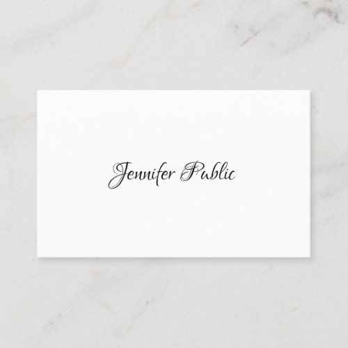 Professional Elegant Template Modern Simple Design Business Card