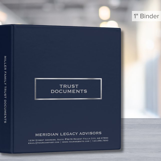 Professional Elegant Trust Documents 3 Ring Binder (Creator Uploaded)