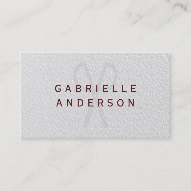 Professional Elegant Water Color Paper Business Card (Front)