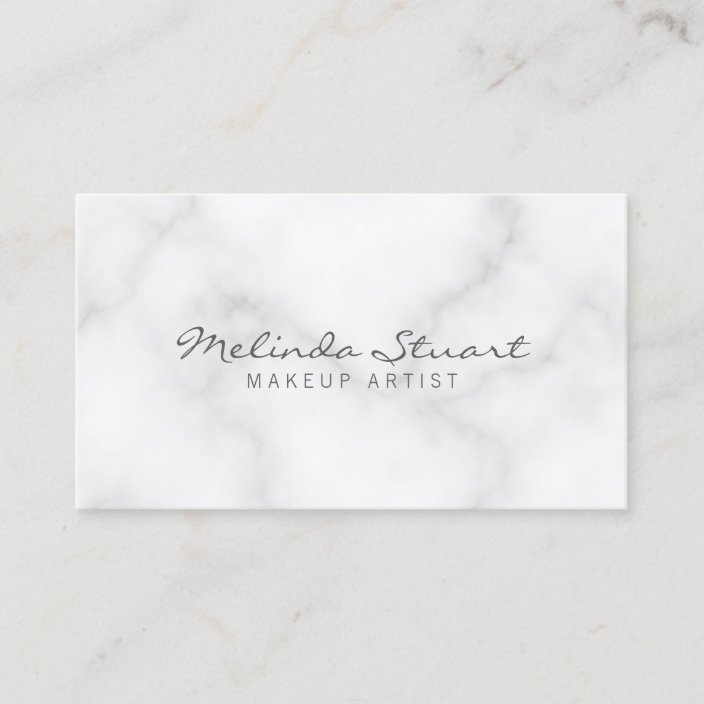 Professional Elegant White Marble Business Card Zazzle Com