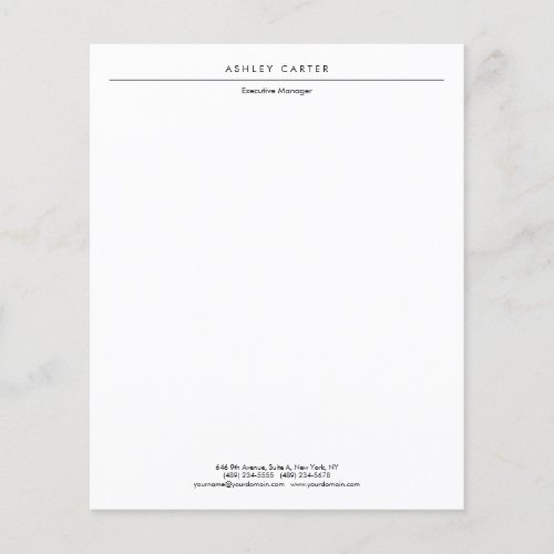 Professional elegant white plain minimalist modern