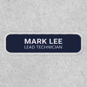 Professional Employee Identification Uniform Navy Patch