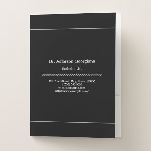 Professional Endodontist Pocket Folder