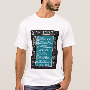 Professional Engineer Definition Blueprint T-Shirt