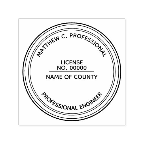 Professional engineer LLC stamp PERSONALIZE