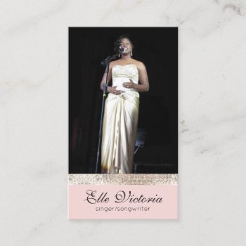 Professional Entertainer Performer Photo Business Card by sm_business_cards at Zazzle